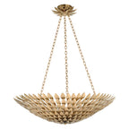 Crystorama 519-GA Antique Gold Broche 8 Light Antique Gold Chandelier Image 1