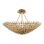 Crystorama 519-GA Antique Gold Broche 8 Light Antique Gold Chandelier Image 4
