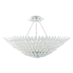 Crystorama 519-MT Matte White Broche 8 Light Matte White Chandelier Image 4