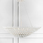 Crystorama 519-MT Matte White Broche 8 Light Matte White Chandelier Image 3
