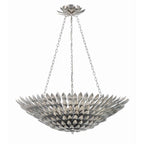Crystorama 519-SA Antique Silver Broche 8 Light Antique Silver Chandelier Image 6