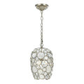 Crystorama 523-SA Antique Silver Palla 1 Light Antique Silver Mini Chandelier Image 1