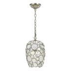 Crystorama 523-SA Antique Silver Palla 1 Light Antique Silver Mini Chandelier Image 1