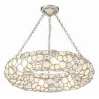 Crystorama 525-SA Antique Silver Palla 6 Light Antique Silver Chandelier Image 1