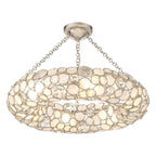 Crystorama 525-SA_CEILING Antique Silver Palla 6 Light Antique Silver Semi Flush Mount Image 1