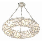 Crystorama 525-SA_CEILING Antique Silver Palla 6 Light Antique Silver Semi Flush Mount Image 3
