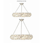 Crystorama 525-SA_CEILING Antique Silver Palla 6 Light Antique Silver Semi Flush Mount Image 2