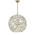 Crystorama 529-SA Antique Silver Palla 6 Light Antique Silver Sphere Chandelier Image 1