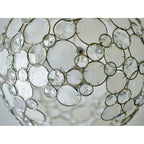 Crystorama Palla 6 Light Antique Silver Sphere Chandelier
