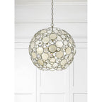 Crystorama 529-SA Antique Silver Palla 6 Light Antique Silver Sphere Chandelier Image 3