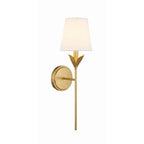 Crystorama Broche 1 Light Antique Gold Wall Mount