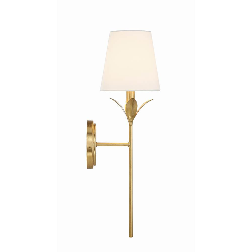Crystorama 531-GA Antique Gold Broche 1 Light Antique Gold Wall Mount Image 8