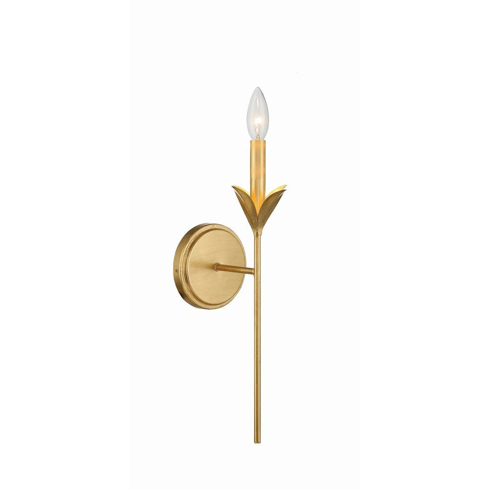Crystorama 531-GA Antique Gold Broche 1 Light Antique Gold Wall Mount Image 7