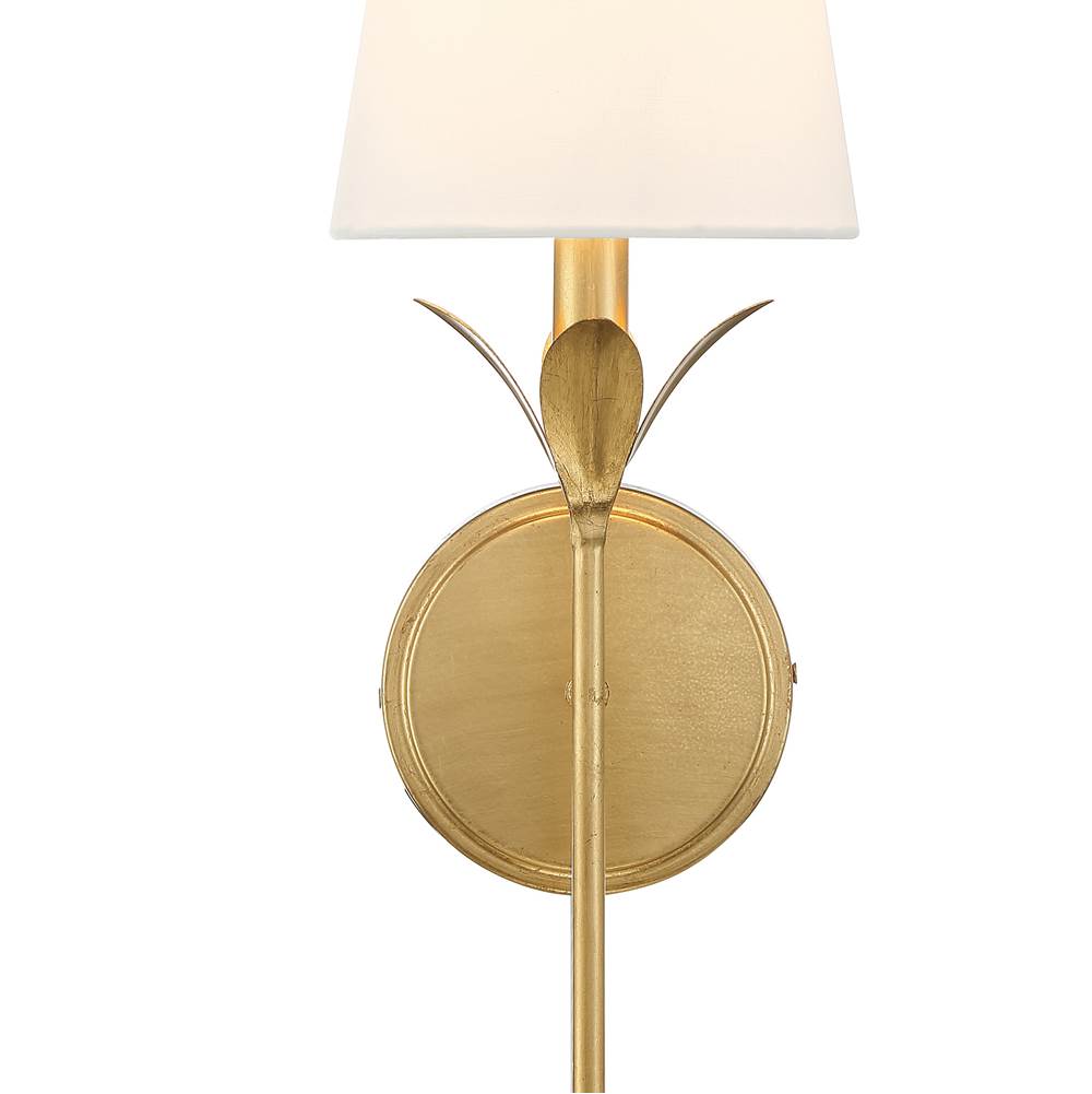 Crystorama 531-GA Antique Gold Broche 1 Light Antique Gold Wall Mount Image 3
