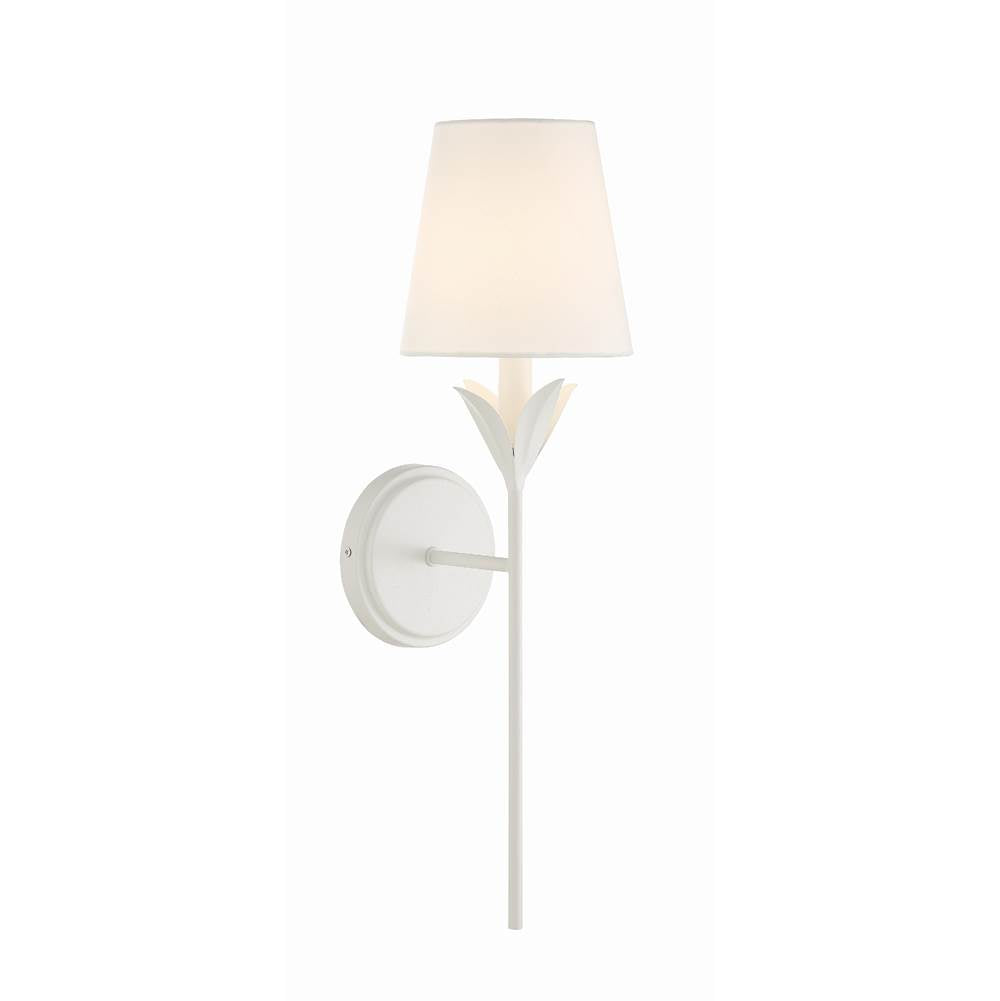 Crystorama Broche 1 Light Antique Gold Wall Mount