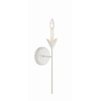 Crystorama 531-MT Matte White Broche 1 Light Matte White Wall Mount Image 6