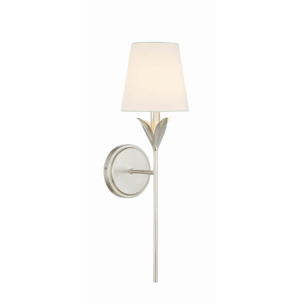 Crystorama Broche 1 Light Antique Gold Wall Mount