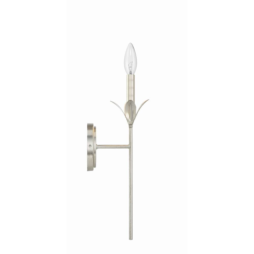 Crystorama 531-SA Antique Silver Broche 1 Light Antique Silver Wall Mount Image 4