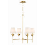 Crystorama 534-GA Antique Gold Broche 4 Light Antique Gold Chandelier Image 1