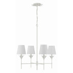 Crystorama Broche 4 Light Antique Gold Chandelier