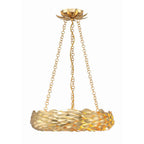 Crystorama Broche 6 Light Antique Gold Chandelier