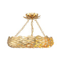 Crystorama 535-GA_CEILING Antique Gold Broche 6 Light Antique Gold Semi Flush Mount Image 1