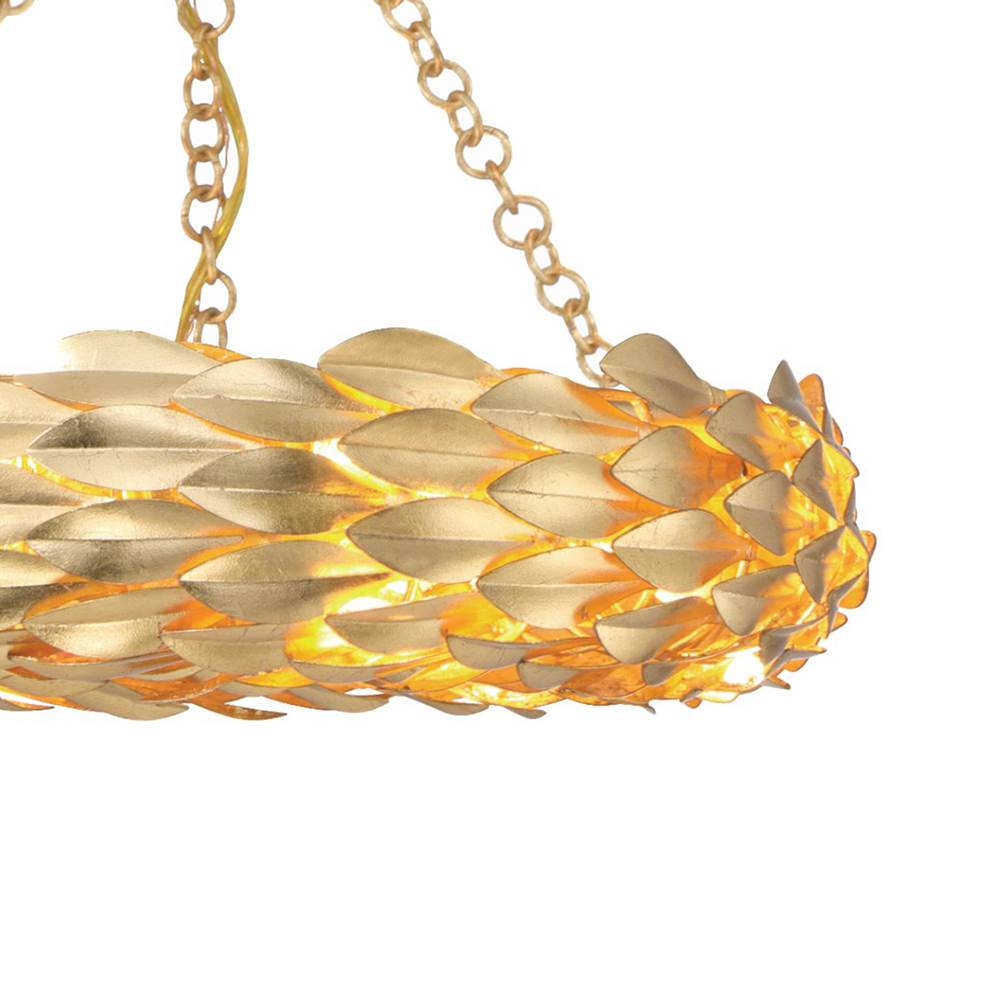 Crystorama 535-GA_CEILING Antique Gold Broche 6 Light Antique Gold Semi Flush Mount Image 2