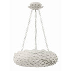 Crystorama 535-MT Matte White Broche 6 Light Matte White Chandelier Image 4