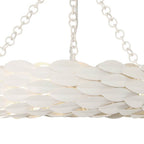 Crystorama 535-MT_CEILING Matte White Broche 6 Light Matte White Semi Flush Mount Image 2