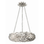 Crystorama 535-SA Antique Silver Broche 6 Light Antique Silver Chandelier Image 4