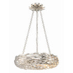 Crystorama 535-SA Antique Silver Broche 6 Light Antique Silver Chandelier Image 3