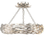 Crystorama 535-SA_CEILING Antique Silver Broche 6 Light Antique Silver Semi Flush Mount Image 3
