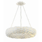 Crystorama Broche 6 Light Antique Gold Pendant
