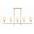 Crystorama 537-GA Antique Gold Broche 5 Light Antique Gold Chandelier Image 1
