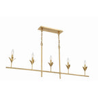 Crystorama 537-GA Antique Gold Broche 5 Light Antique Gold Chandelier Image 4