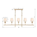 Crystorama 537-GA Antique Gold Broche 5 Light Antique Gold Chandelier Image 2