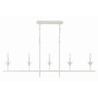 Crystorama 537-MT Matte White Broche 5 Light Matte White Chandelier Image 3