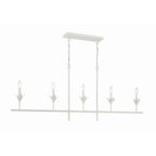 Crystorama 537-MT Matte White Broche 5 Light Matte White Chandelier Image 2