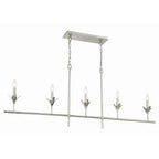 Crystorama 537-SA Antique Silver Broche 5 Light Antique Silver Chandelier Image 2