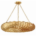 Crystorama 538-GA Antique Gold Broche 8 Light Antique Gold Pendant Image 5