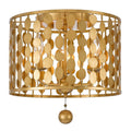 Crystorama 544-GA Antique Gold Layla 3 Light Antique Gold Ceiling Mount Image 1