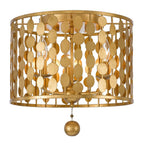 Crystorama 544-GA Antique Gold Layla 3 Light Antique Gold Ceiling Mount Image 1
