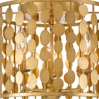 Crystorama 544-GA Antique Gold Layla 3 Light Antique Gold Ceiling Mount Image 4