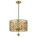 Crystorama 545-GA Antique Gold Layla 5 Light Antique Gold Chandelier Image 1