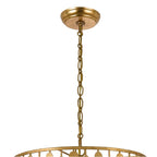 Crystorama 545-GA Antique Gold Layla 5 Light Antique Gold Chandelier Image 3
