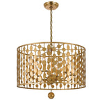 Crystorama 546-GA Antique Gold Layla 6 Light Antique Gold Chandelier Image 1