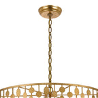 Crystorama 546-GA Antique Gold Layla 6 Light Antique Gold Chandelier Image 3
