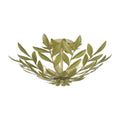 Crystorama 560-CT Champagne Green Tea Broche 20.75'' Champagne Green Tea Semi Flush Mount Image 1