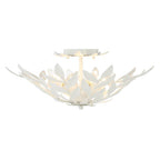 Crystorama 560-MT Matte White Broche 4 Light Matte White Semi Flush Mount Image 5