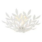 Crystorama 560-MT Matte White Broche 4 Light Matte White Semi Flush Mount Image 4